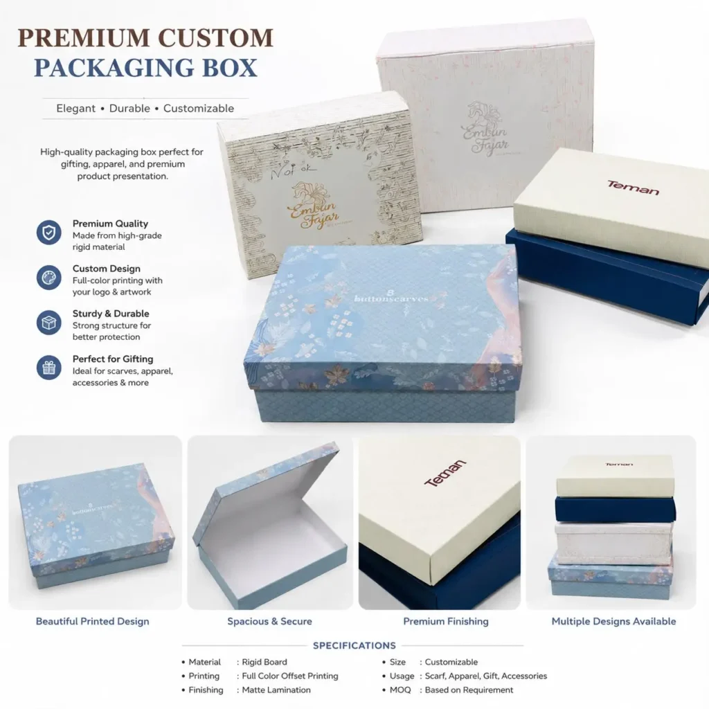 Premium Custom Rigid Packaging Box
